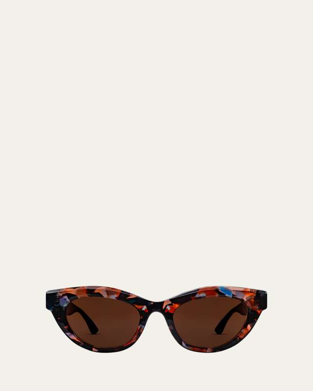 Delicacy Cat-Eye Acetate Sunglasses